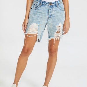 NEW One Teaspoon Kansas Stevies Long Length Denim Short 28